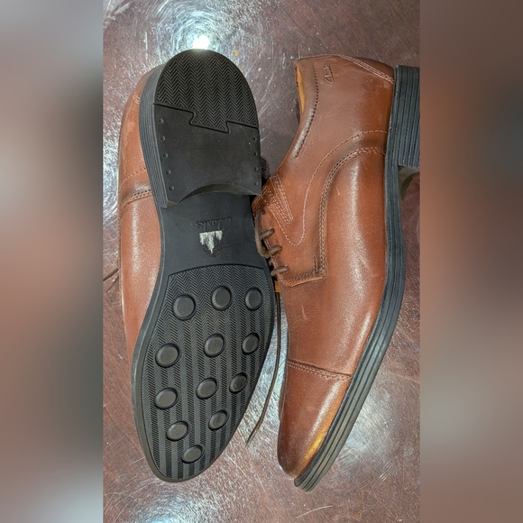 Clarks Men's Brown Leather Shoes - Picture 3 of 7